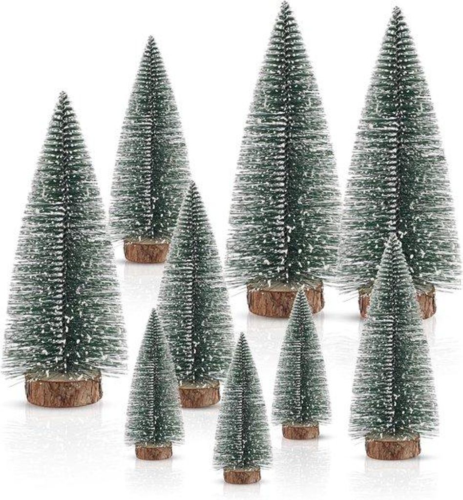 Kleine künstliche Tannenbäume 10-20 cm grün für Dekoration