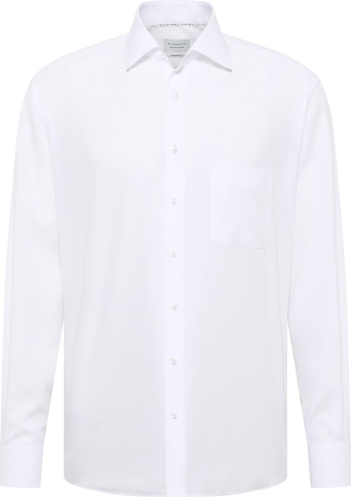 Eterna Hemd Uni Popeline Modern Fit Standard (65cm) 1100-00-X19K Gr. 48 weiß