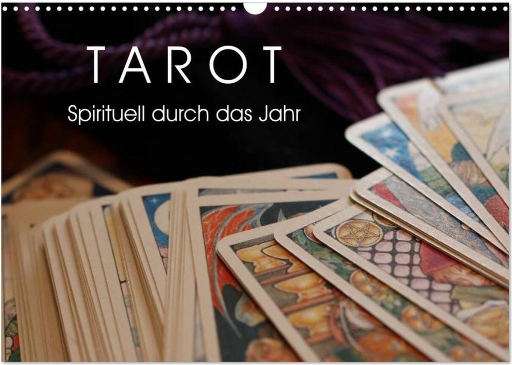 Tarot. Spirituell durch das Jahr (Wandkalender 2026 DIN A3 quer), CALVENDO Monatskalender