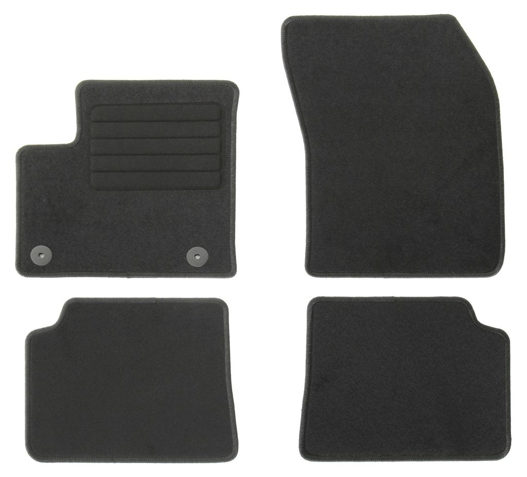 Fußmatten-Set für Peugeot e-208, 01/2020-, 4-teilig, Schwarz
