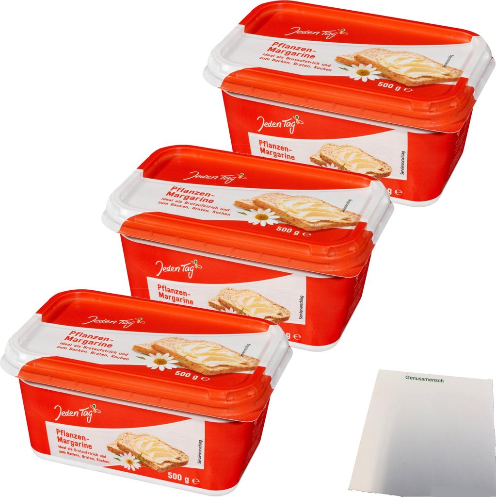 Margaryna roślinna „Jeden Tag” – opakowanie 3 sztuki (3 x Zdjęcie produktu 