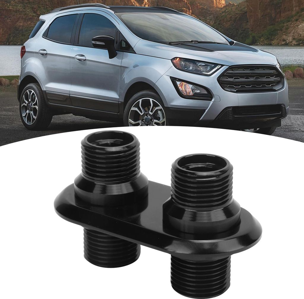 Auto-2-Port-Klimaanlage-Schottschnittstelle, universeller Modifikationsersatz für Ford, Schwarz