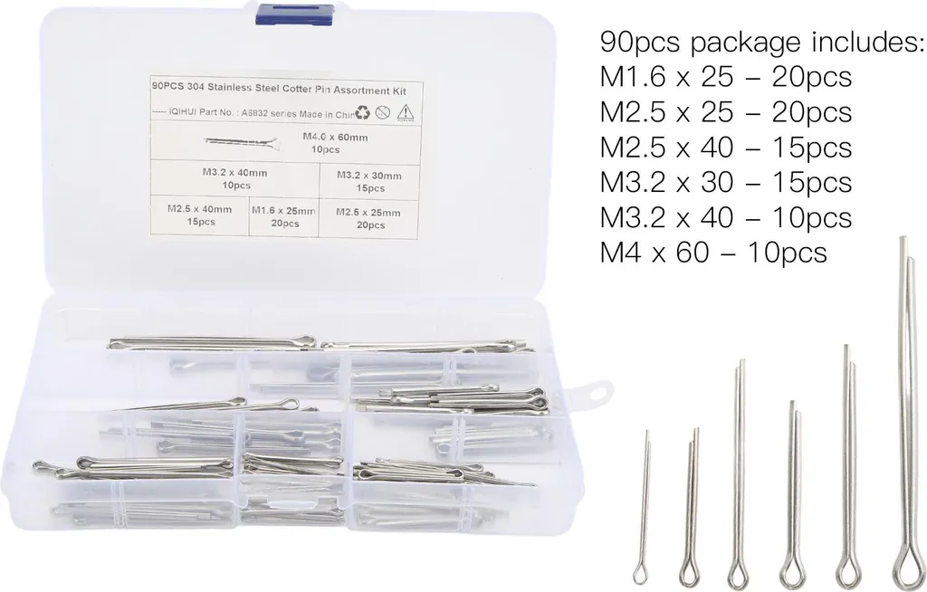 Assortimento Copiglie Inox per Restauro Auto e Moto Classiche - 5
