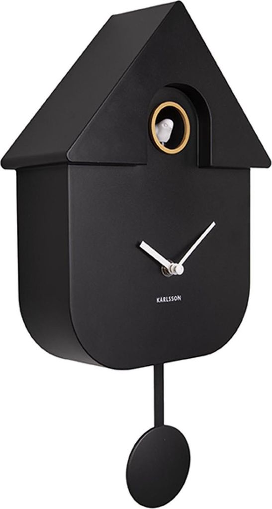 Karlsson - Kuckucksuhr Modern Cuckoo ABS - Schwarz - Produktbild 