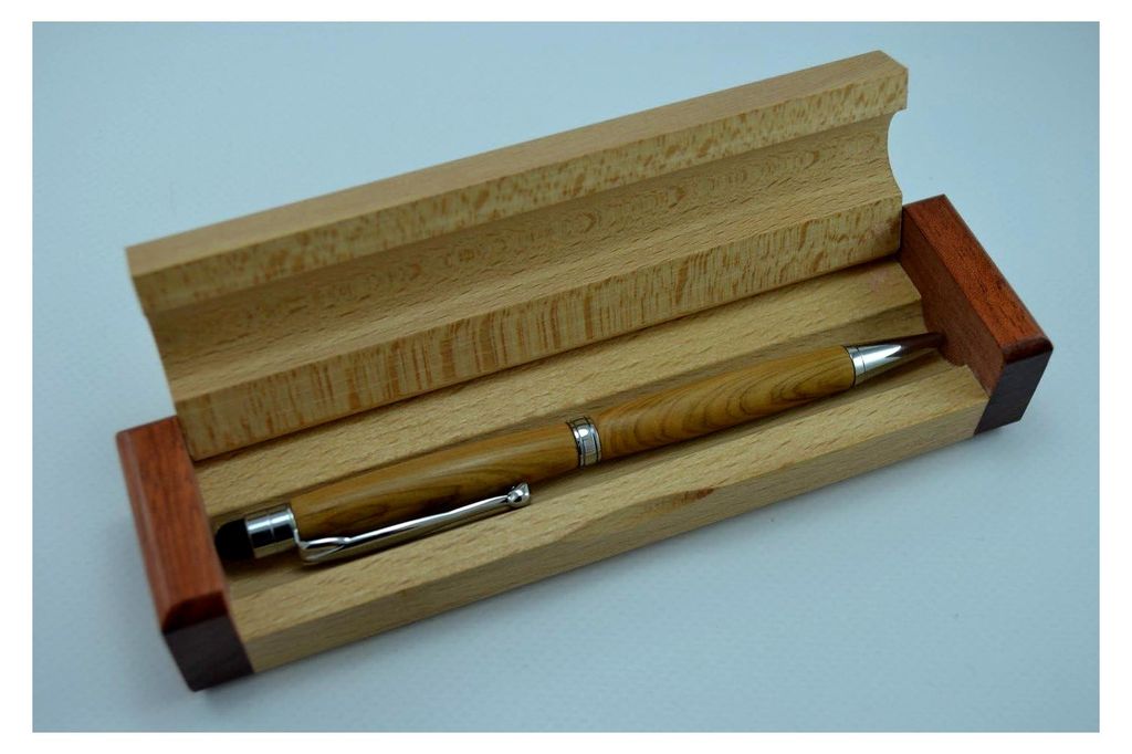 Wacholder Holz Touch Stift-Fall