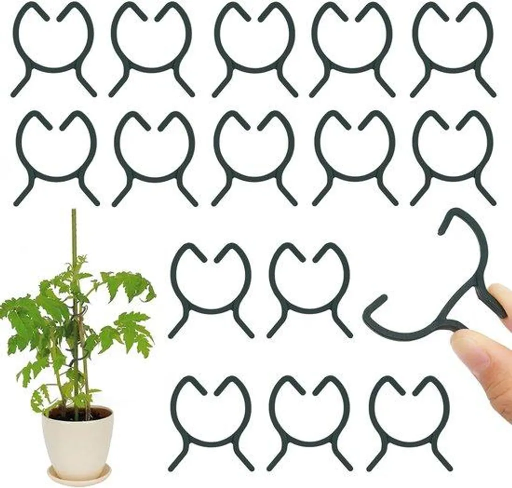 Attaches de jardinage pour plantes - Lot de 100 clips de maintien M