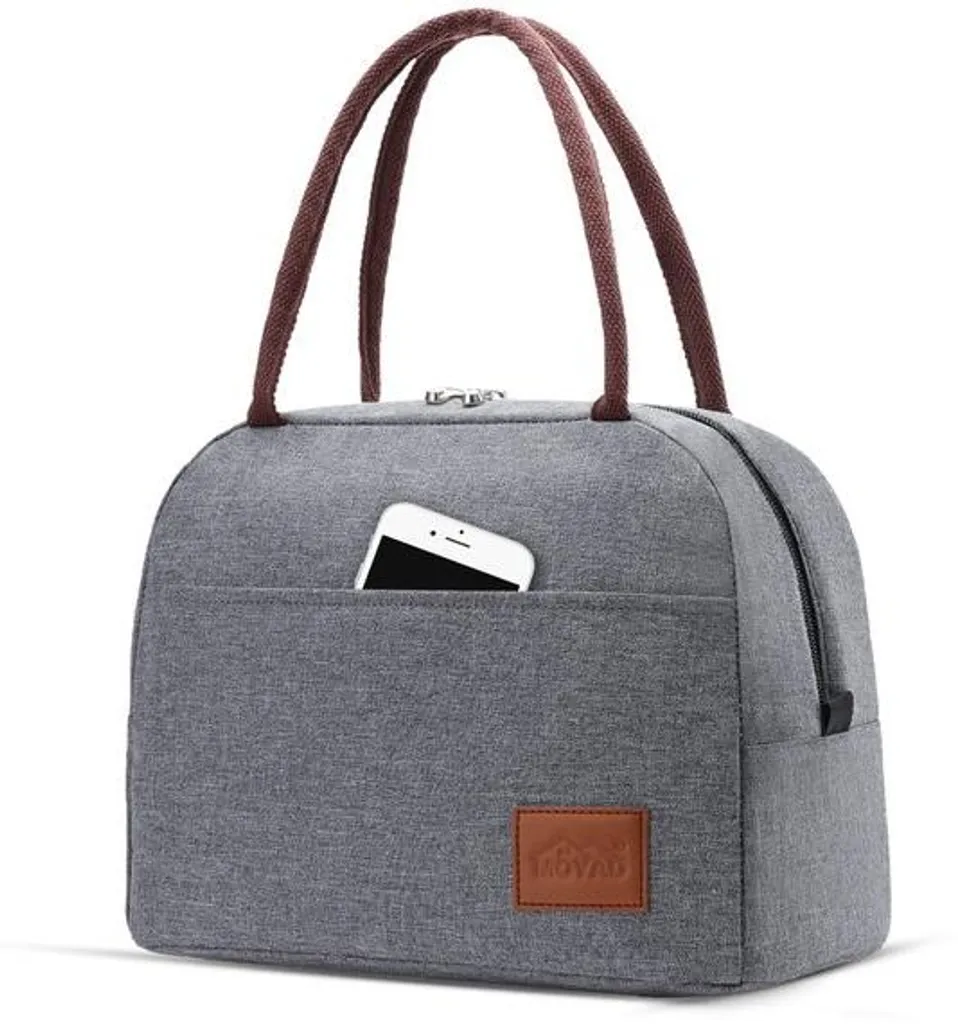 Sac glacière à dos 12L imperméable gris anthracite pour repas frais