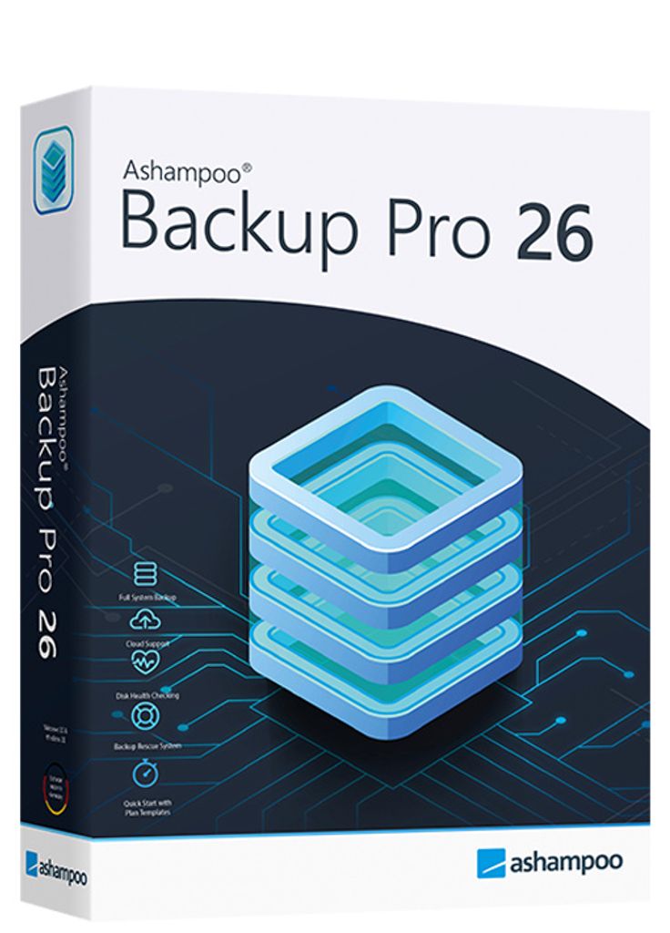 Backup Pro 26 - Datensicherung Programm, Rettung bei Malware-Befall, defekter Festplatte oder Windows Crashes - kompatibel mit Windows 11, 10