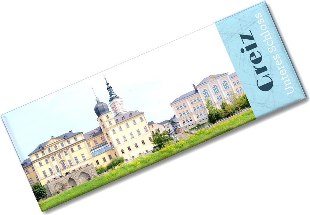 streetline Greiz Unteres Schloss Panorama Souvenir Magnet