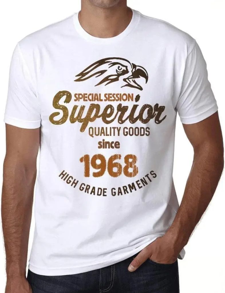 Herren Grafik T-Shirt Sondersitzung Hochwertige Waren seit 1968 – Special Session Superior Quality Goods Since 1968 – Geschenk 56. Geburtstag