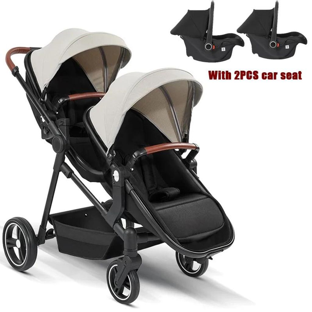 Zwillings- und Doppel-Kinderwagen - S-600 3-in-1 - Faltbar Produktbild 
