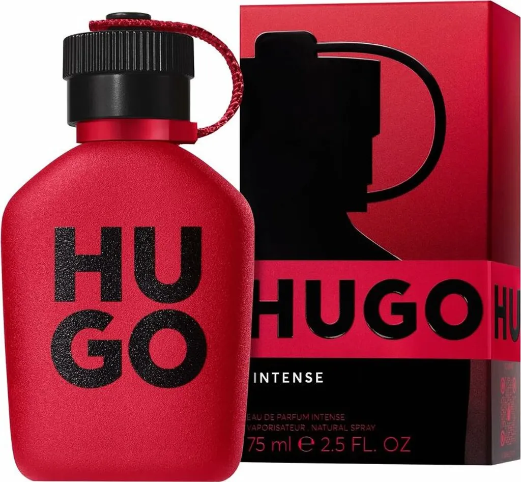 HUGO INTENSE 75 ml - Parfum Longue Tenue avec Notes de Cuir et Pomme