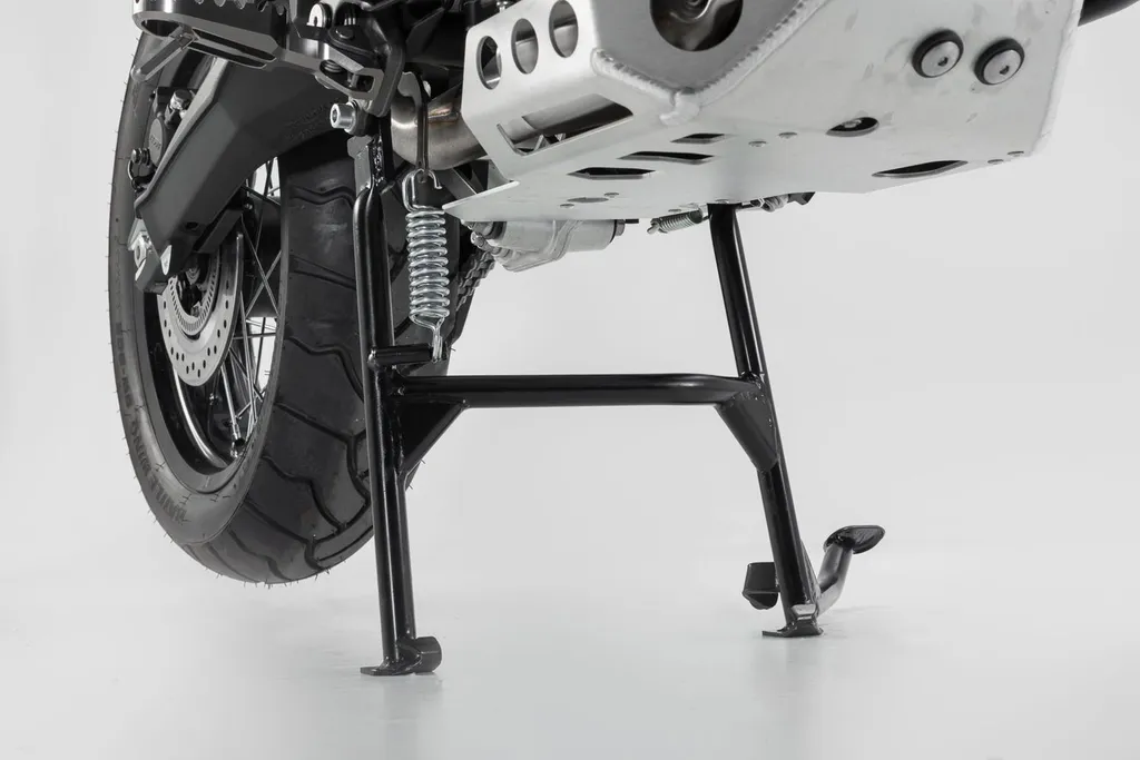 Support béquille centrale moto Triumph Tiger 800 robuste et stable