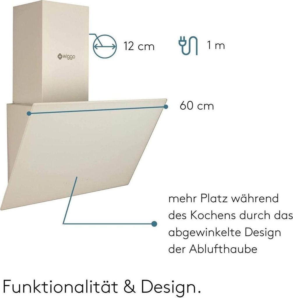 WIGGO WE-E613G(C) Kopffreihaube, Wand-/Schrankmontage, Produktbild 5