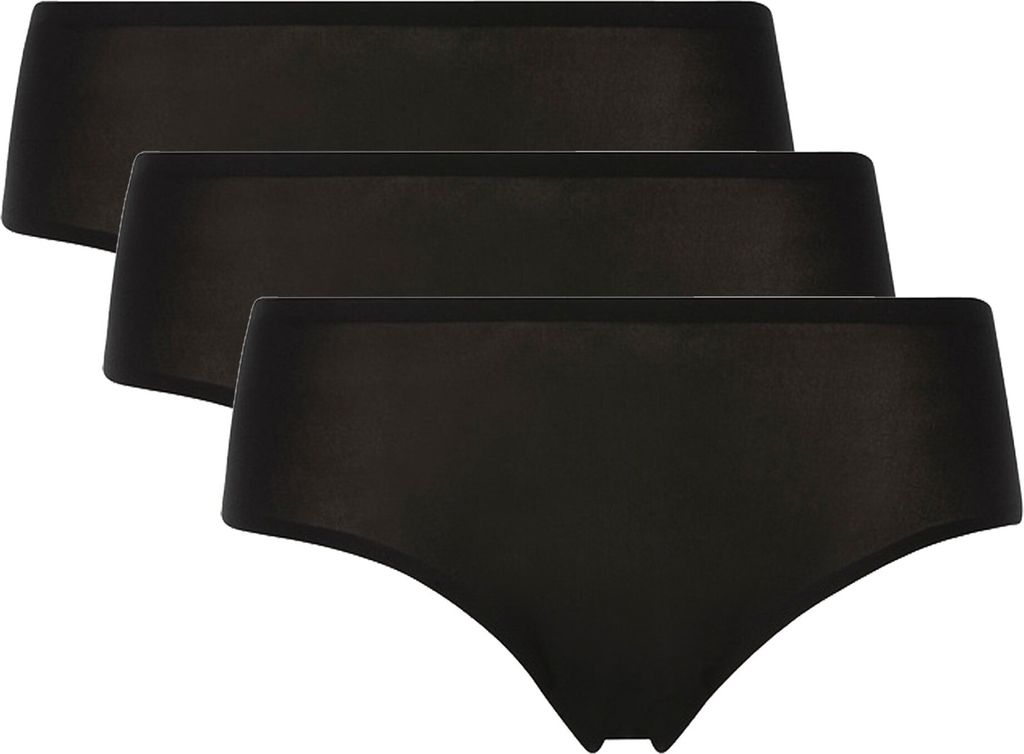 Chantelle Damen Shorty 3er Pack - SoftStretch, nahtlos, unsichtbar, Einheitsgröße Schwarz 36-44