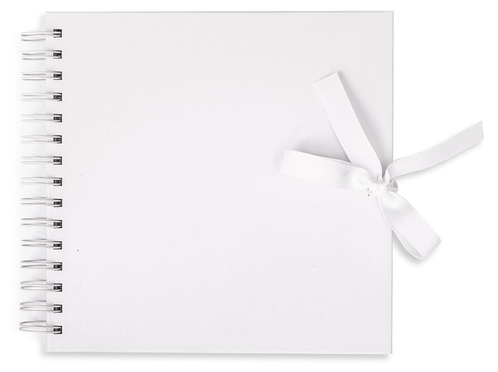 Album de scrapbooking 20,5 x 20,5 cm, 40 feuilles, blanc, à Image du produit 