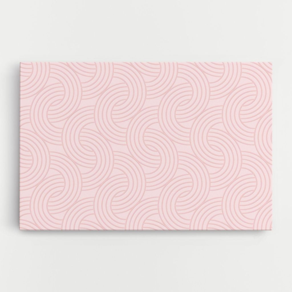 ARTHUB Leinwandbild 20x30 cm, Pink Lines | Wohnzimmerdekoration, Hängende Bilder, Wanddekoration, Heimdekoration, Abstrakte, Geometrische