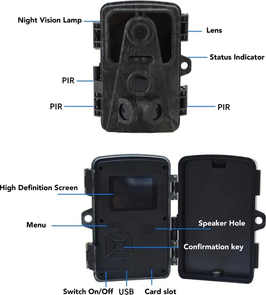 Caméra de gibier étanche IP66 avec déclenchement rapide 0,8s et IPS - 4