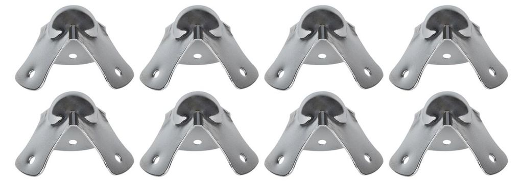 Kugelecken im 8er Set von HMF in Silber
