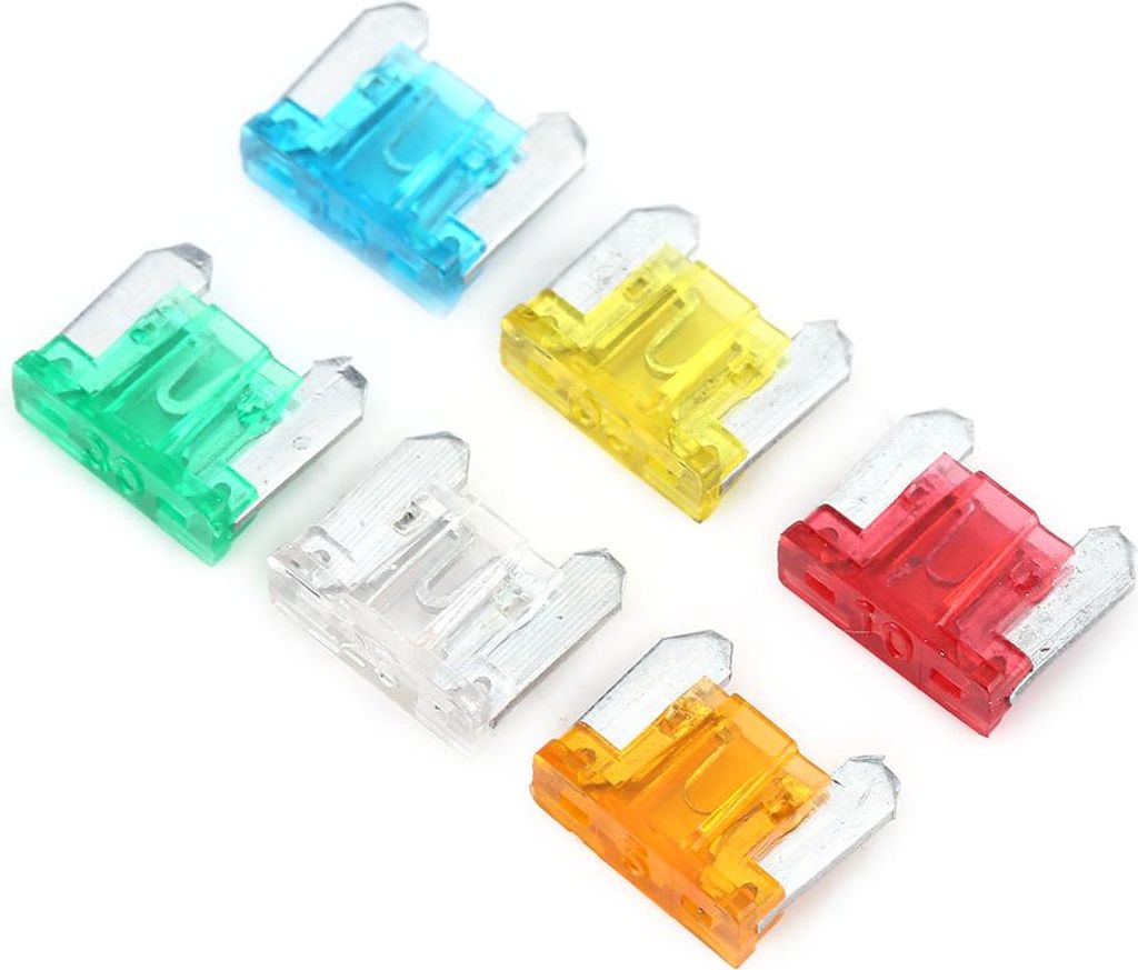 mit einer Kunststoffabdeckungsschale Micro Mini Blade Fuse, tragbare 120pcs 5a-30A für Motorräder, Heimautos, SUV, Boote