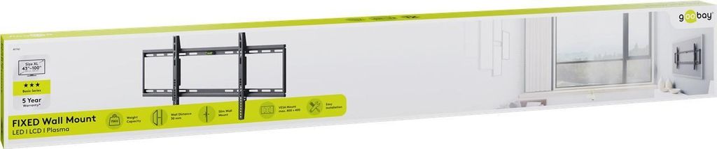 Nástěnný držák TV Basic FIXED (XL) Obrázek produktu 