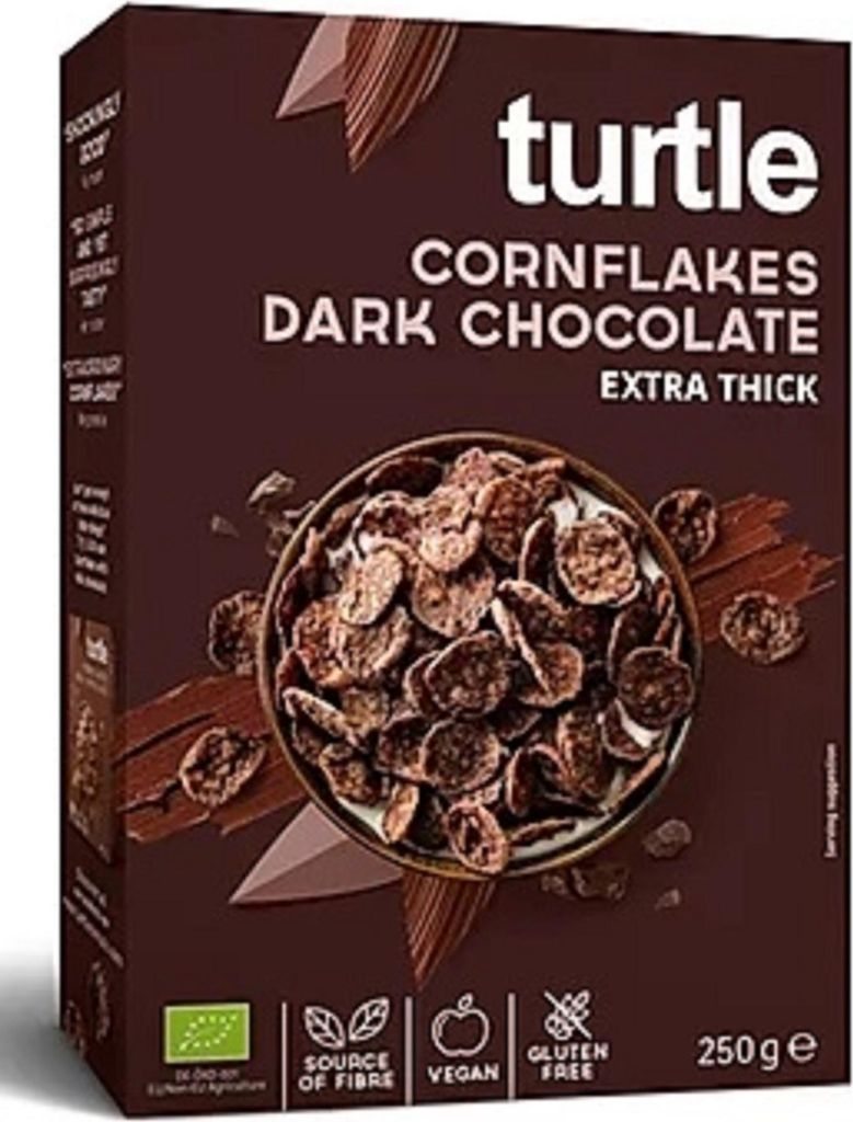 Turtle Chocolate Cornflakes Dark + Gluten Free -  - 250g Produktbild 