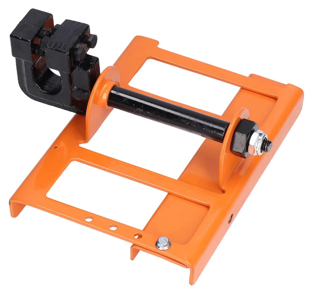 Petite Scie à Chaîne Électrique Orange Longue Durée pour l'Élagage - 3