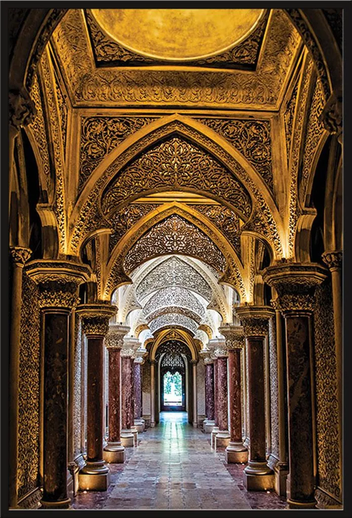 Cadre photo déco Palais de Sintra Portugal avec vitre acrylique Shinsuke