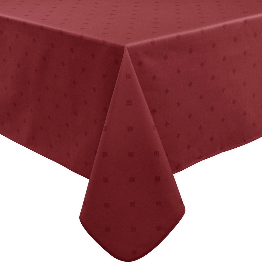 Erwin Müller Tischdecke Neuss" burgund 130x250 cm"
