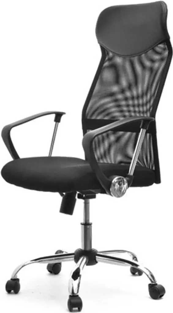 Sedia da ufficio IDELISA Nero Cromo | Design Ergonomico e Struttura Robusta