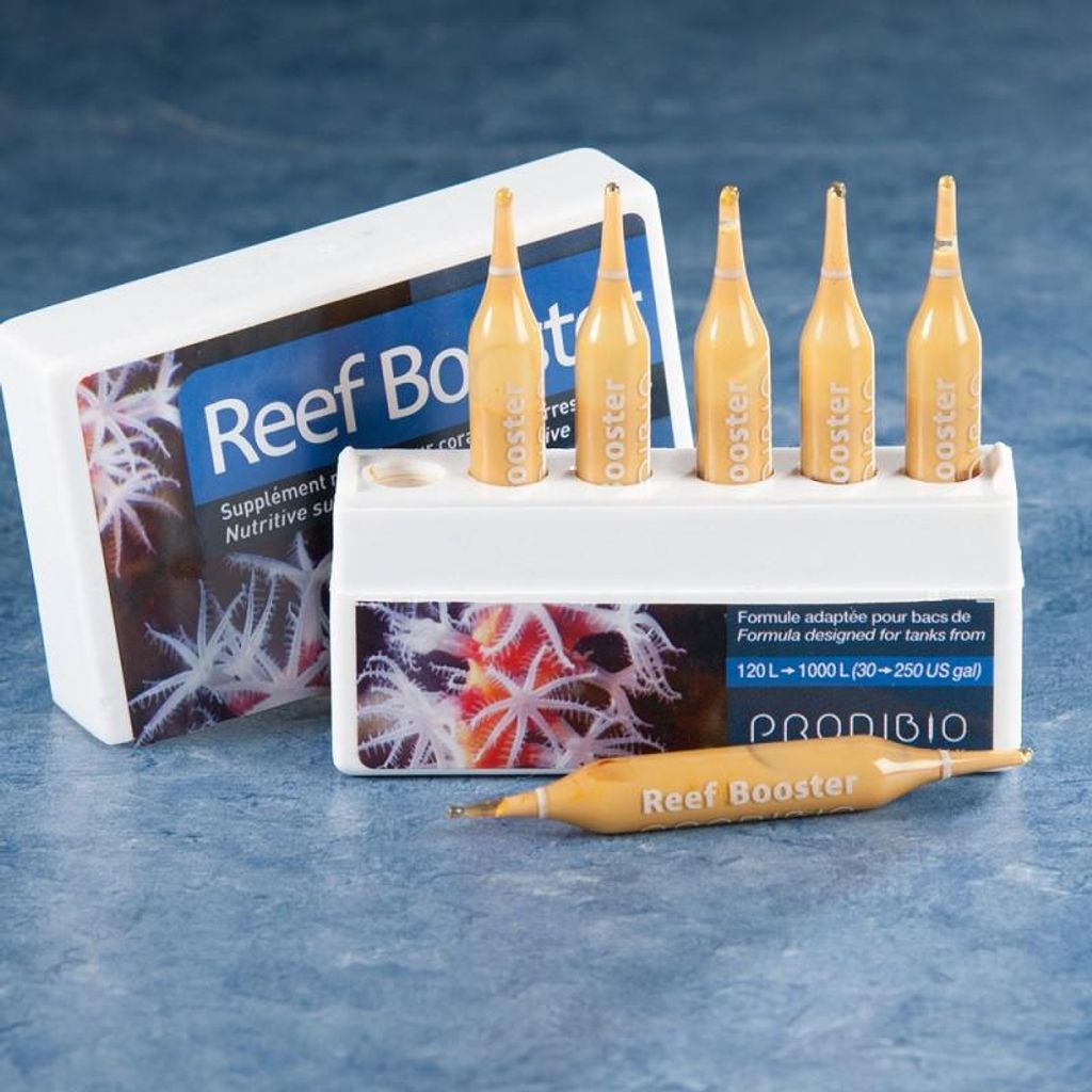Prodibio Reef Booster 30amp - Nahrungsergänzungsmittel für Meerwasseraquarien mit Phospholipiden, Aminosäuren und Omega-3