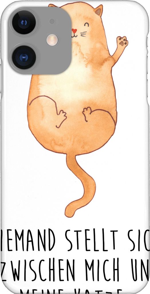 Mr. & Mrs. Panda Iphone 11 Handyhülle Katze Umarmen - Weiß - Geschenk, Handy Schutzhülle, Liebe, Kater, Cats, Hülle, Cover, Pro, Katzen