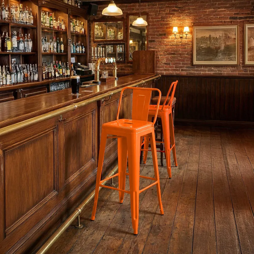 Sgabelli da Bar Mason Professionali Set 2 - Alta Resistenza per Bar e Pub - 3