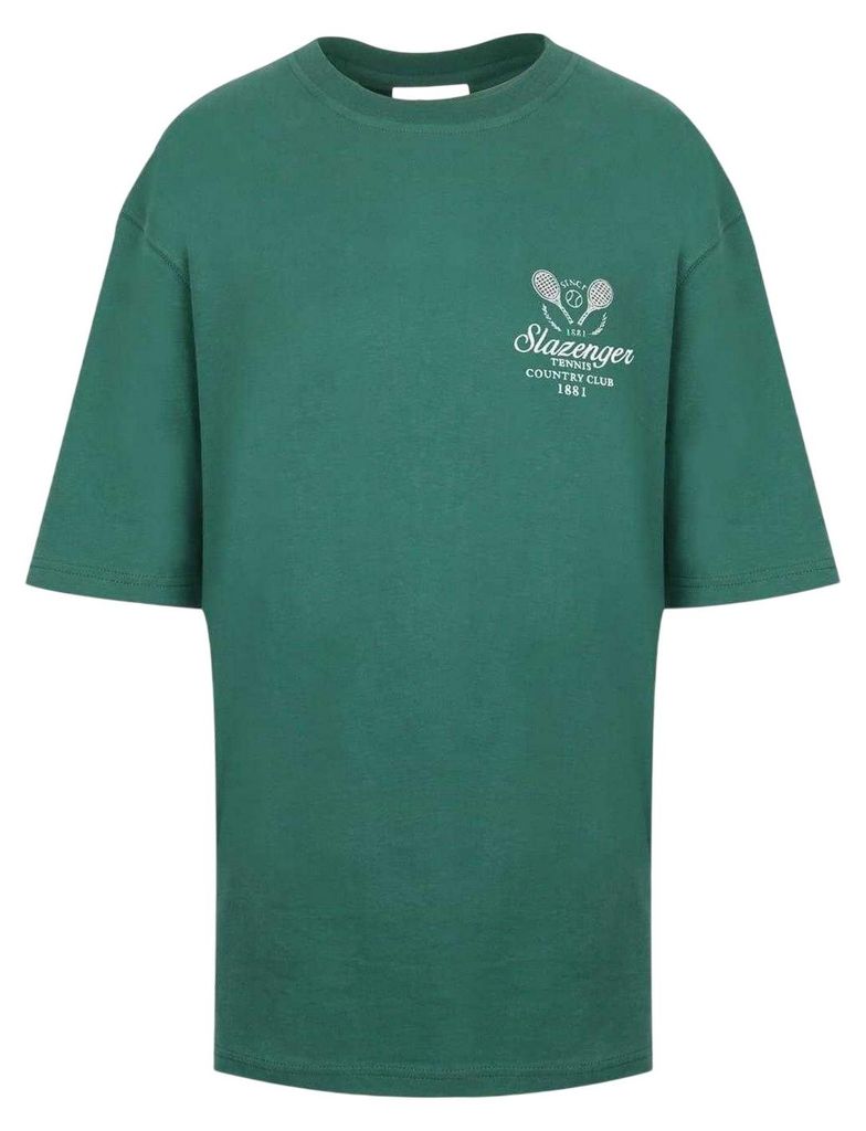 Slazenger - T-Shirt für Damen, Tennis, Übergroß GT24100 (36 DE) (Grün)
