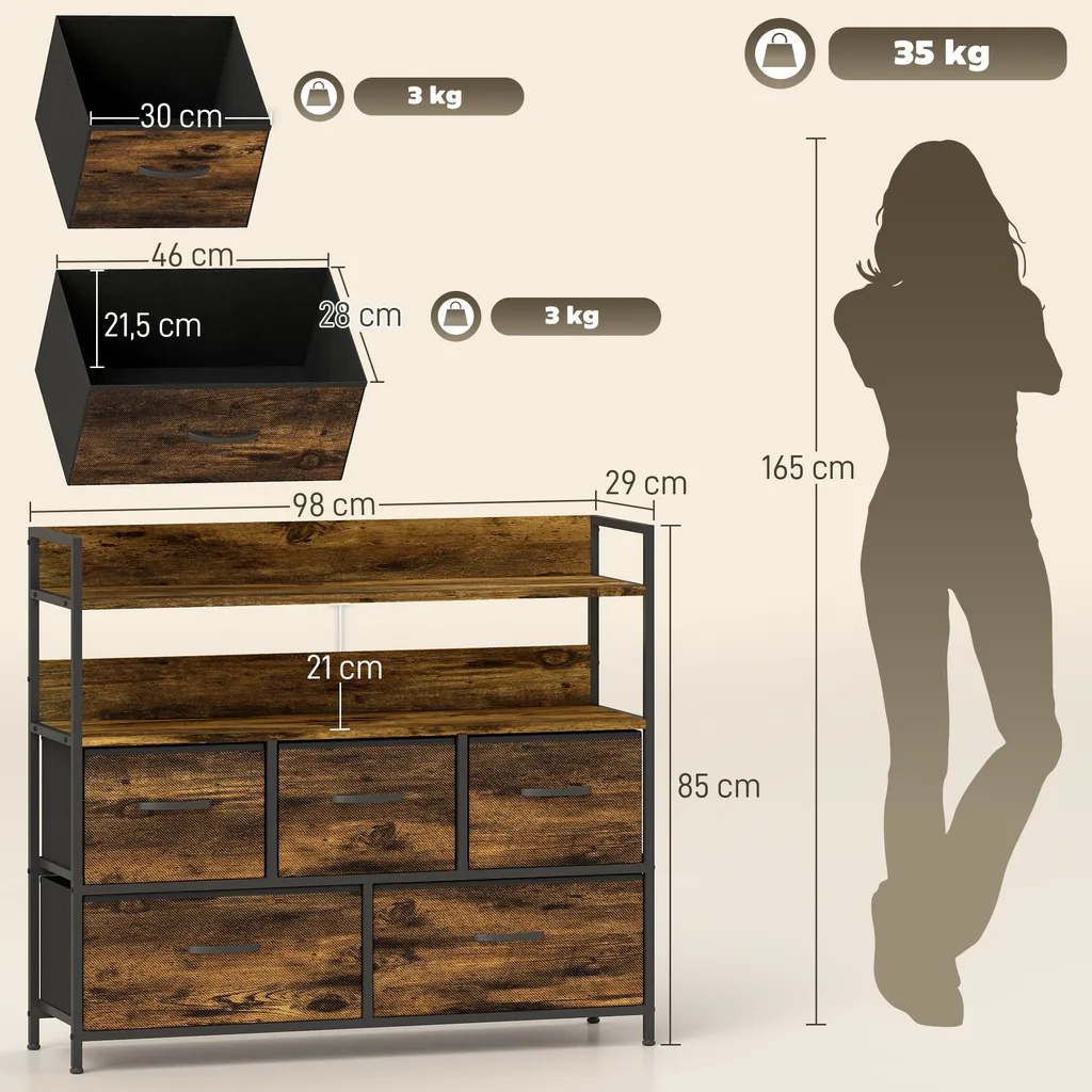 Commode chambre pour organiser le linge et désencombrer l'espace - 5