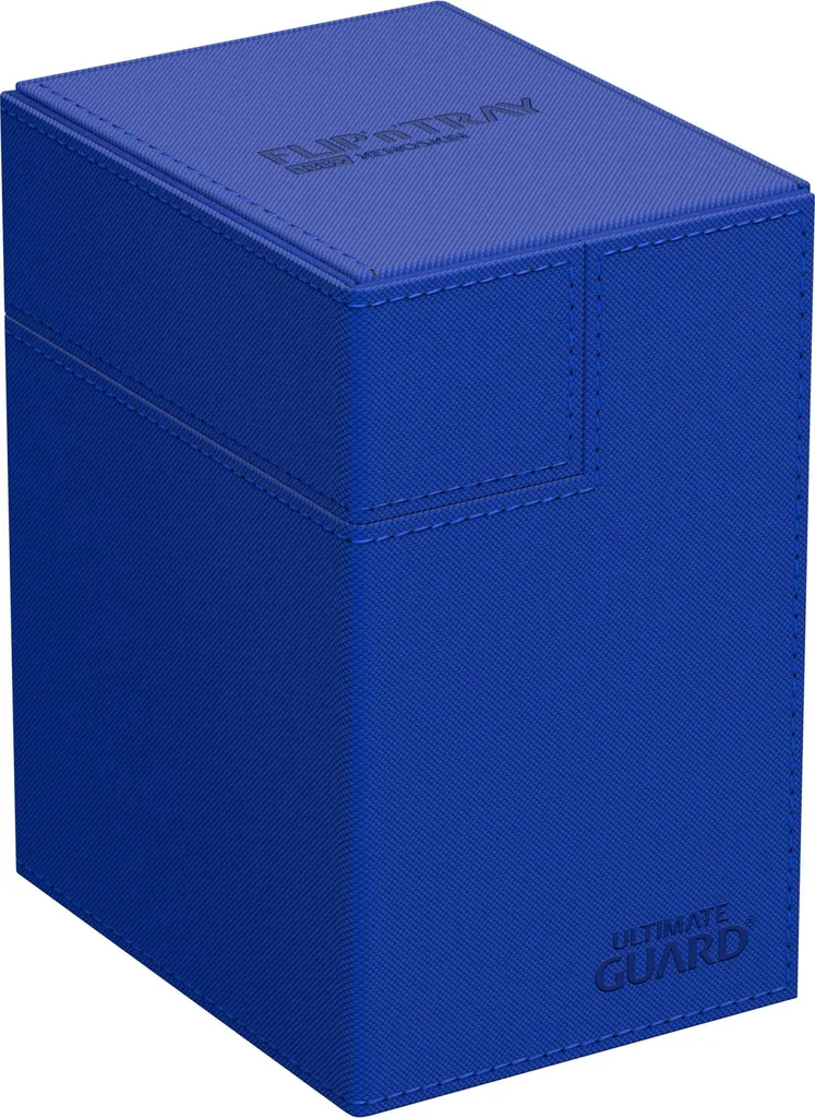 Boîte de deck Ultimate Guard Flip'n'Tray 133+ Xenoskin bleue pour cartes