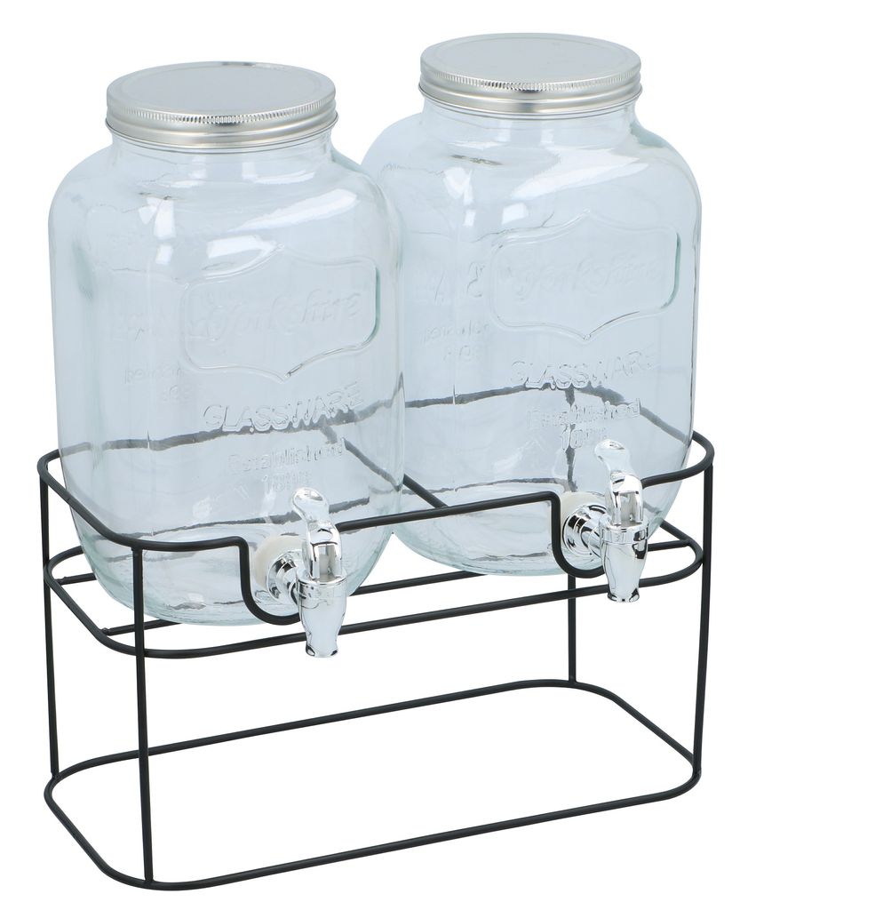 Getränkespender Glas Ständer Zapfhan Mit Dichtung Saftspender Dispenser 4 Liter 