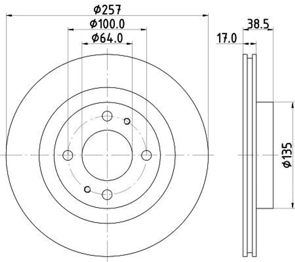 Disques de frein HELLA haute performance pour Citroën C-Zero (HA_) 2pcs - 5