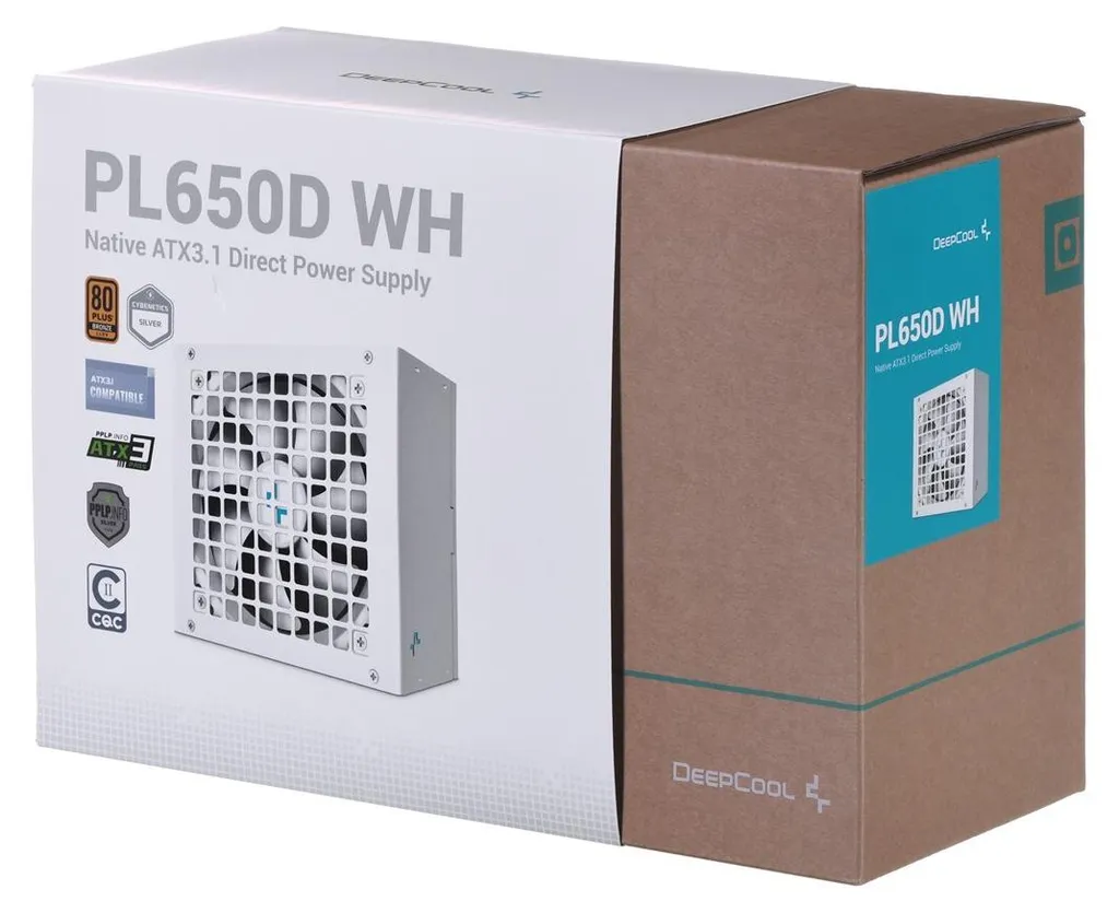 Alimentation PC 650W Deepcool PL650D ATX Noir pour Ordinateur Fixe