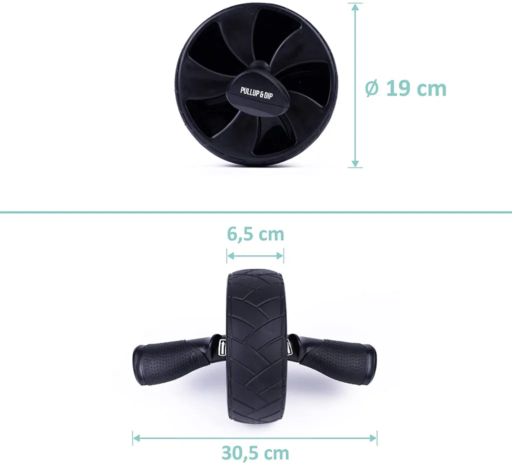 PULLUP & DIP Ab Roller avec poignées ergonomiques et tapis de genoux - 8