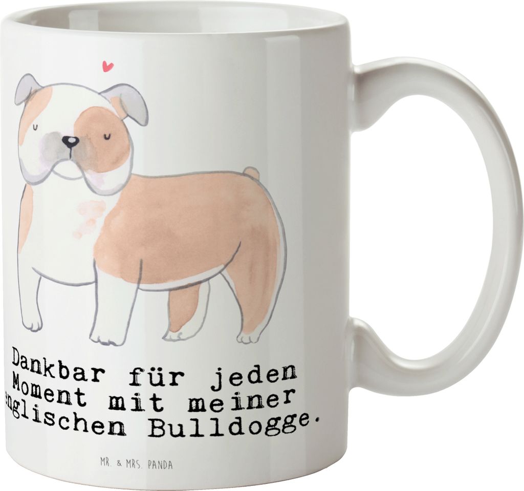 Mr. & Mrs. Panda Teetasse Englische Bulldogge Moment - Weiß - Geschenk, Pott, Tasse, Bedruckte, English Bulldog, Becher, Kaffeebecher