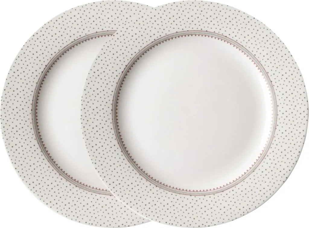 Piatti Dessert Laura Ashley Wild Clematis 20 cm in Porcellana - Set 2