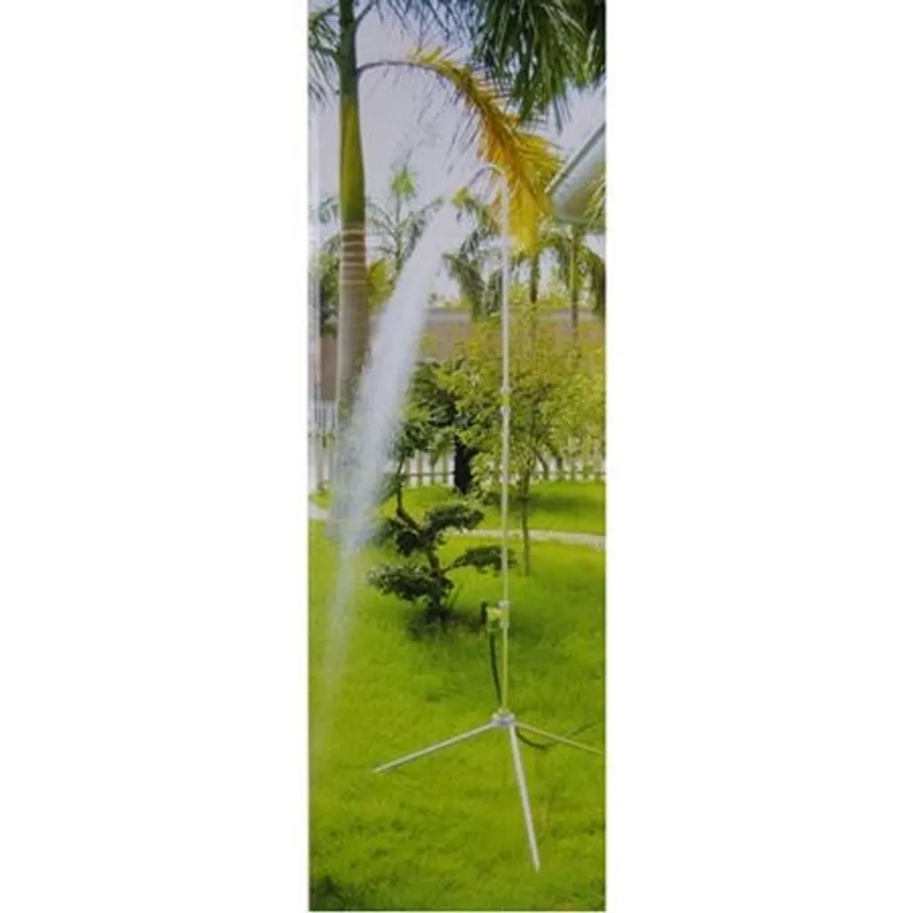 Douche de jardin stable contre la chaleur solution fraîcheur mobile