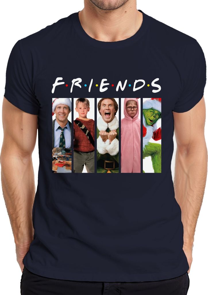 Friends Weihnachtsfilme Kevin Allein Zuhaus Griswold - Weihnachten Christmas Xmas Herren T-Shirt, Navy, XXL