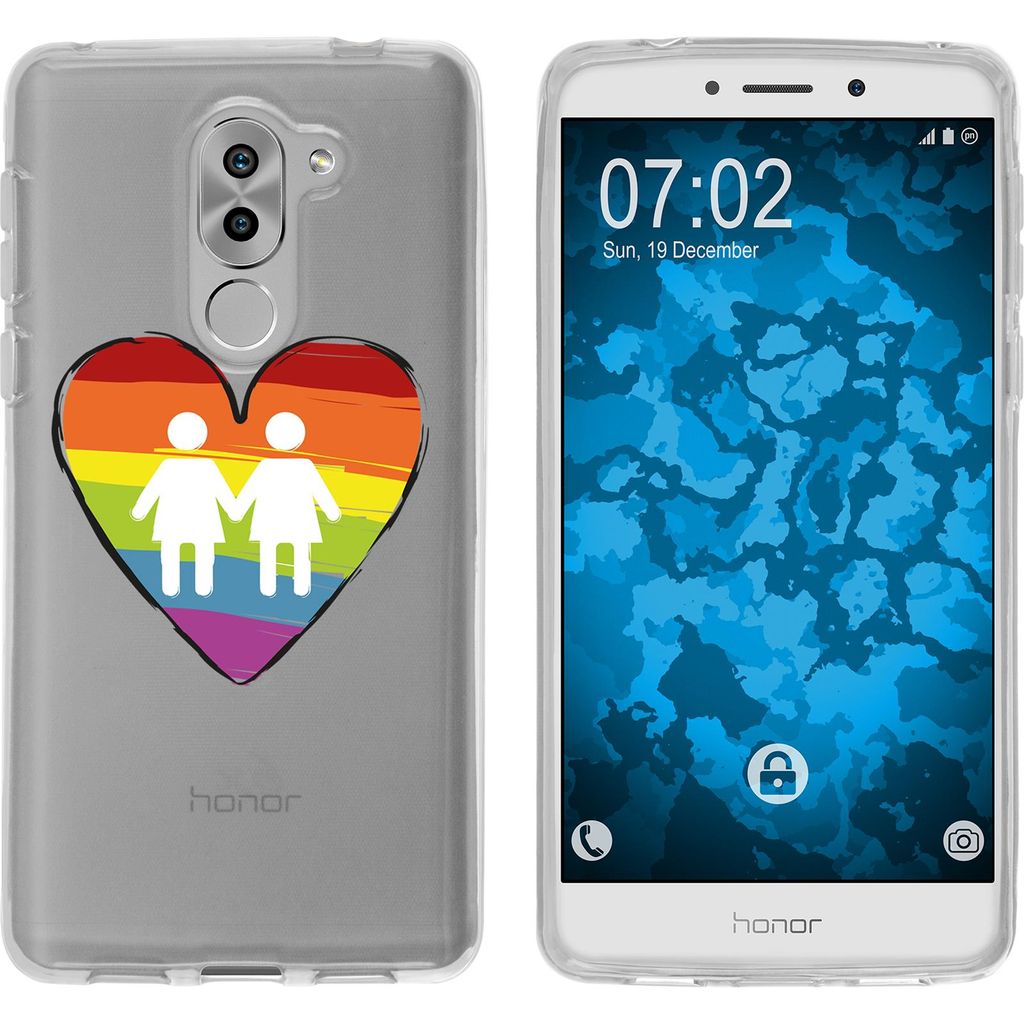 PhoneNatic Case kompatibel mit Huawei Honor 6x Silikon-Hülle pride Frauen M4