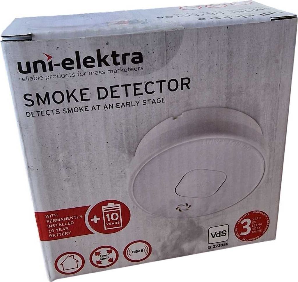 UNIELEKTRA Rauchwarnmelder 10665 UZA208 mit 10 Jahres Produktbild 