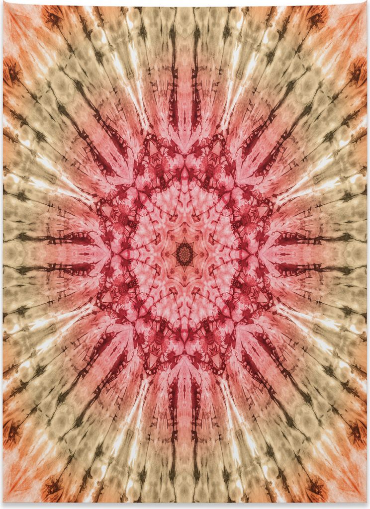 Abakuhaus Stoff Wandteppich, Batik Hippie Rotbraun aus Weiches Mikrofaser Stoff Kein Verblassen Klare Farben Waschbar, 110 x 150 cm, Braun Rot