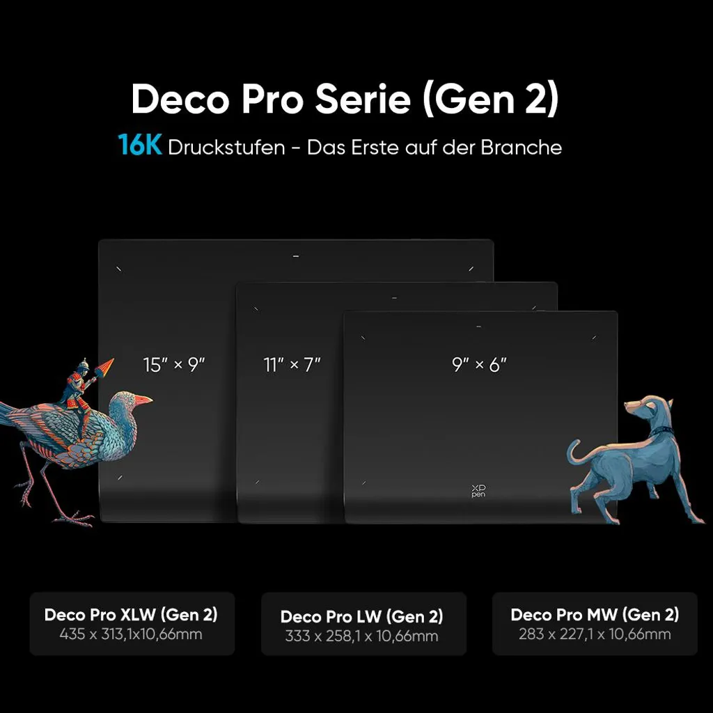 Tablette graphique Bluetooth XPPen Deco Pro MW 2e Génération format Large - 6