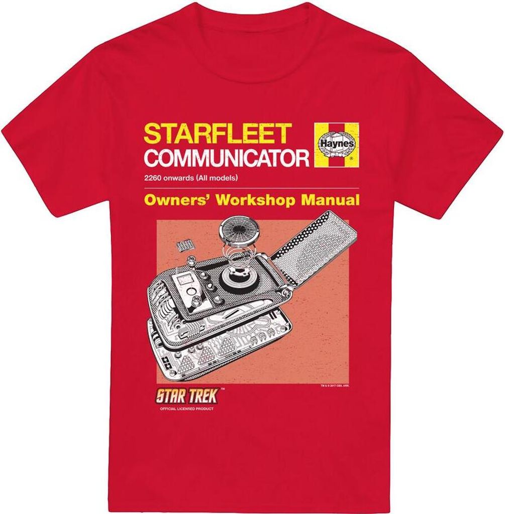 Star Trek - "Comm" T-Shirt für Herren TV13701 (XXL) (Rot)