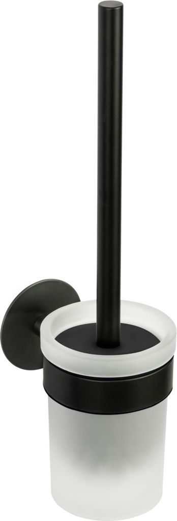 Schöner Wohnen WC-Garnitur Meleto Schwarz Bürste Toilette Produktbild 